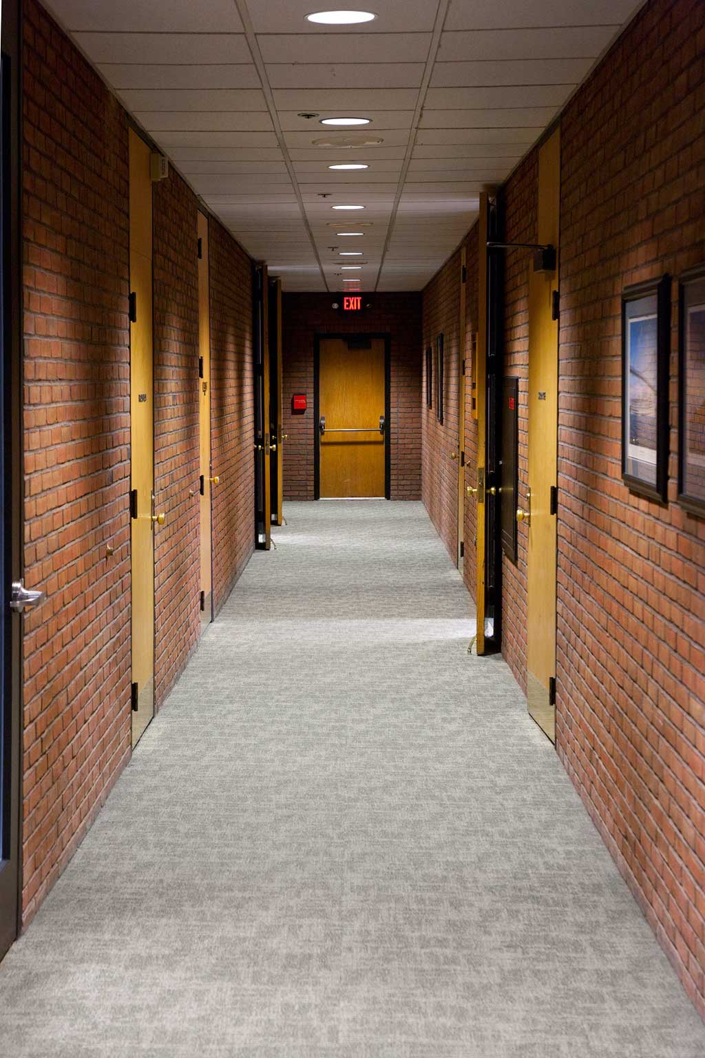 Hallway with doors